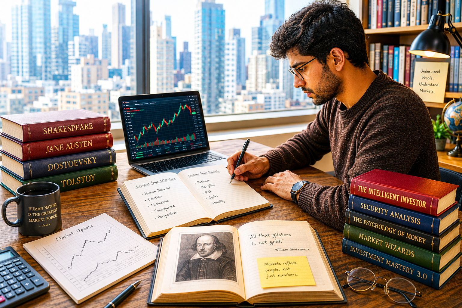 From Literature to Markets: A Reflective Journey into Financial Understanding